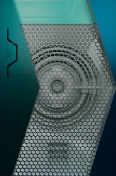 3d illustration. grid metal design background .  blank space for text logo , concept modern luxury futuristic surface and brochure