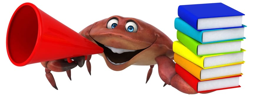 Fun crab - 3D Illustration