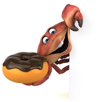 Fun crab - 3D Illustration