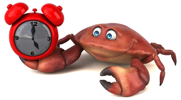 Fun crab - 3D Illustration