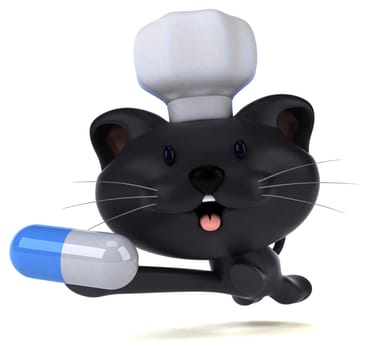 Fun cat - 3D Illustration