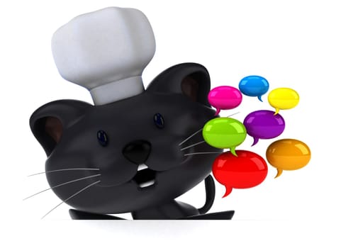 Fun cat - 3D Illustration