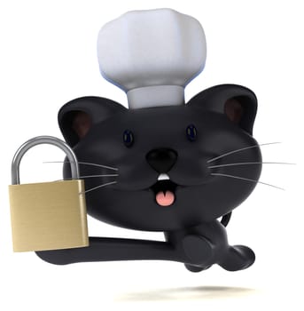 Fun cat - 3D Illustration