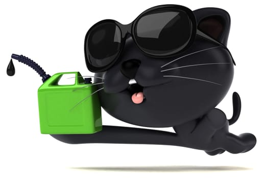 Fun cat - 3D Illustration