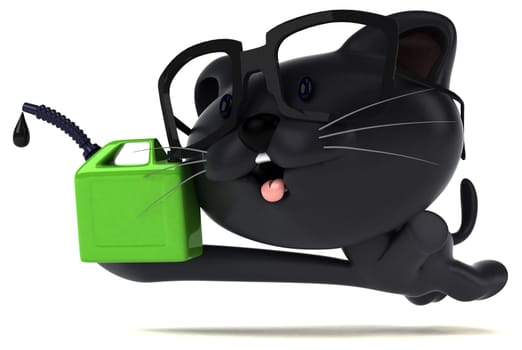 Fun cat - 3D Illustration