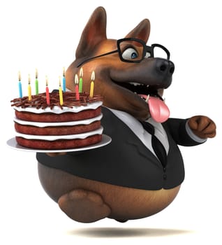 Fun dog - 3D Illustration