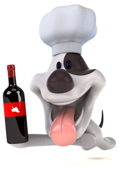 Fun dog - 3D Illustration