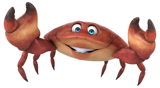 Fun crab - 3D Illustration
