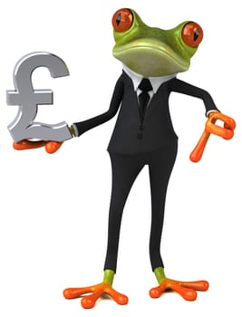 Fun frog - 3D Illustration