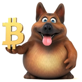 Fun dog - 3D Illustration