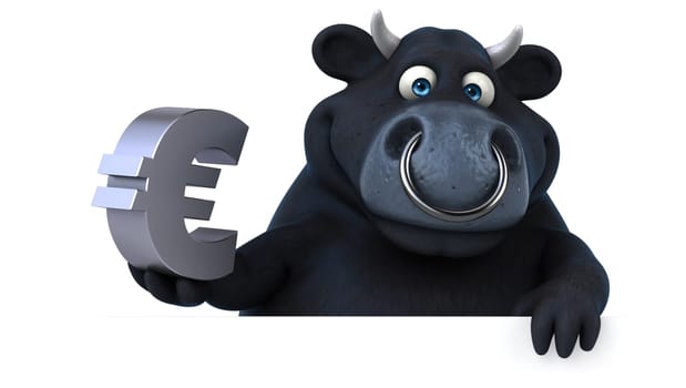 Black bull - 3D Illustration