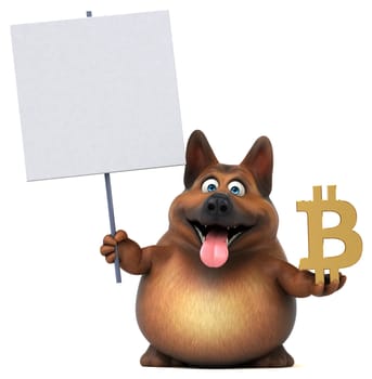 Fun dog - 3D Illustration