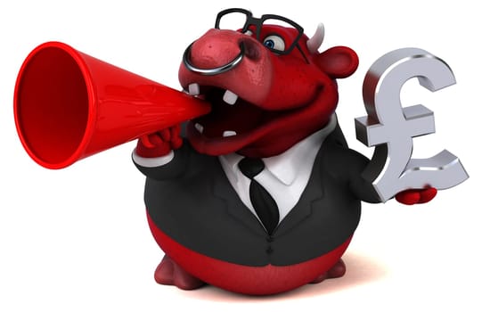 Fun bull - 3D Illustration