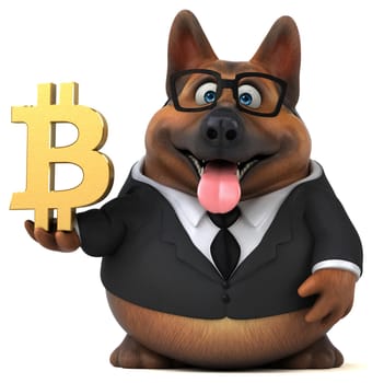 Fun dog - 3D Illustration