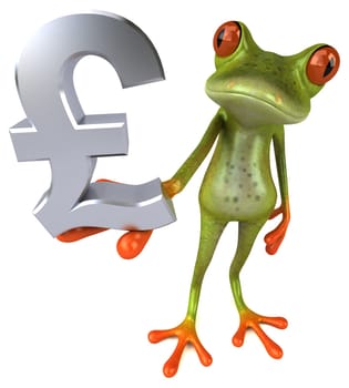 Fun frog - 3D Illustration