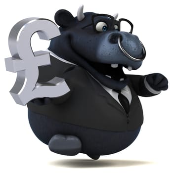 Fun bull - 3D Illustration