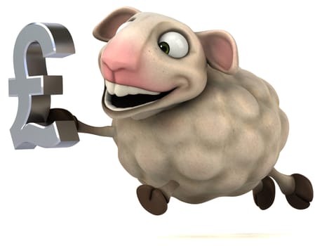 Fun sheep - 3D Illustration