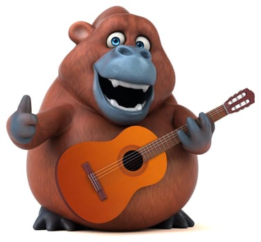 Fun orang outan - 3D Illustration
