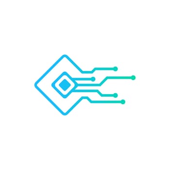 Circuit Logo Template vector illustration icon design