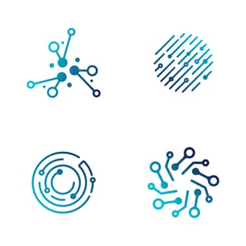 Circuit Logo Template vector illustration icon design