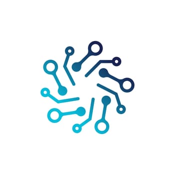 Circuit Logo Template vector illustration icon design