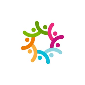 Community, network and social icon design template