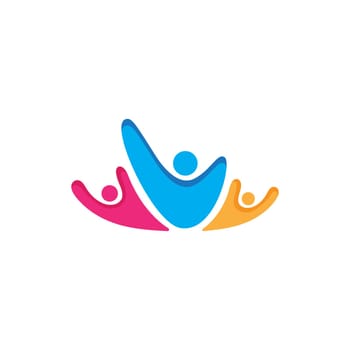 Community, network and social icon design template