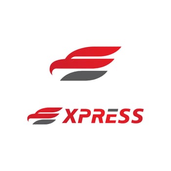 Letter E for express logo Vector icon design illustration Template