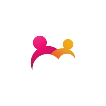 Community, network and social icon design template