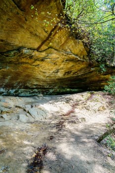 Sandstone formations found in Red River Gorge in Kentucky