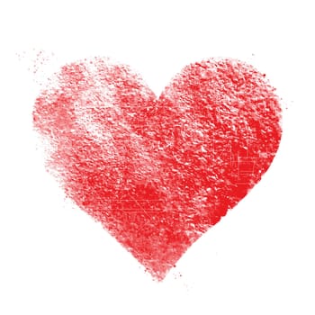 Vintage red heart. Great for Valentine's Day, wedding, scrapbook, grunge surface textures..Scratched heart