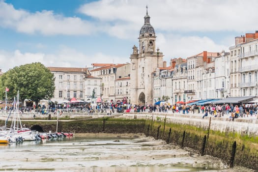 Old port of La Rochelle in Charente-Maritime in France