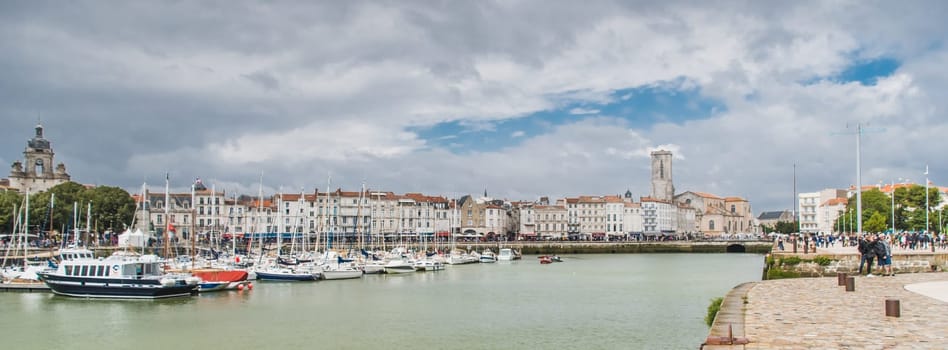 Old port of La Rochelle in Charente-Maritime in France