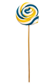 Sweet colourful Lollipop isolated over white background