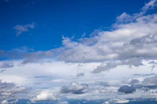 Blue Sky with beautiful Clouds on a sunny day