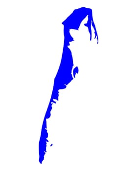 Map of Hiddensee
