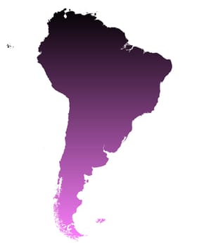 Map of South America