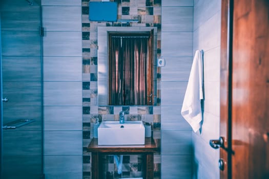 Clean and fresh bathroom with natural light