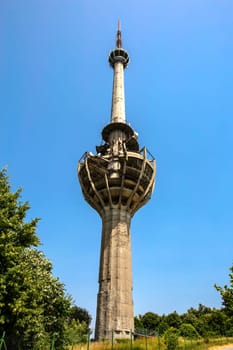 The Abandoned TV tower bombarded in 1999, Serbia