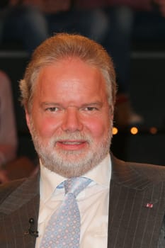 Utz Claassen (Praesident RCD Mallorca),broadcast 2 by Markus Lanz at Studio Stahltwiete,Hamburg,15.04.2015