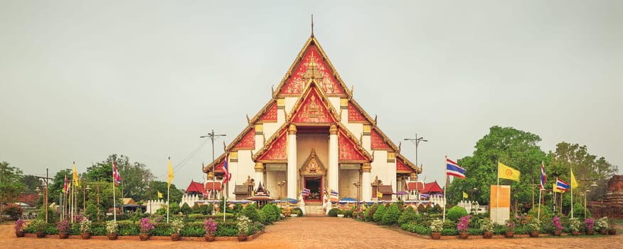 Wihan Phramongkhon Bophit. Ayutthaya historical park.