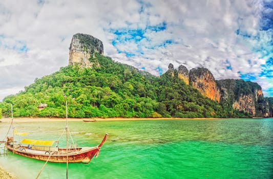 Panorama of the east Railay beach