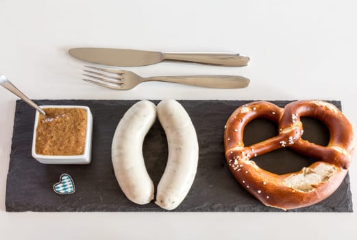 White sausage,brezn and sweet mustard
