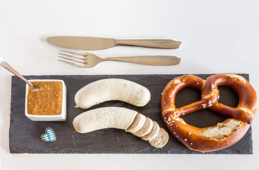 White sausage,brezn and sweet mustard