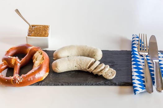 White sausage,brezn and sweet mustard