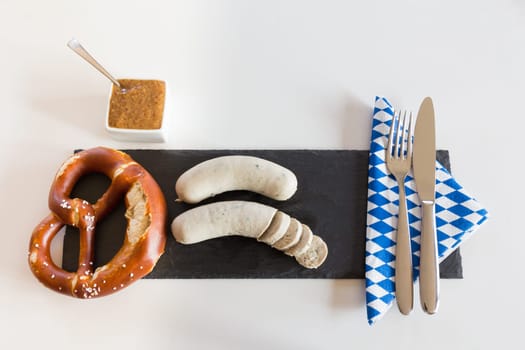 White sausage,brezn and sweet mustard