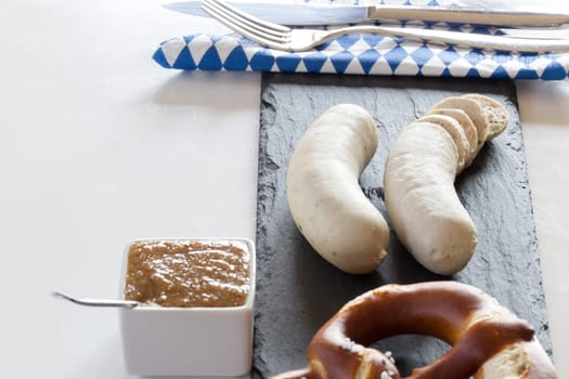 White sausage,brezn and sweet mustard