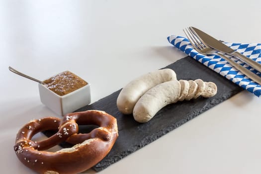 White sausage,brezn and sweet mustard