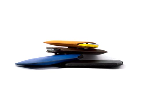 Addition mobile phones, and in different colored covers