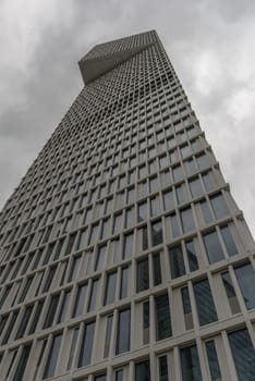 Construction site of the new skyscraper One, Frankfurt am Main, Germany